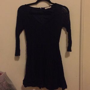 Navy Blue Lace Dress